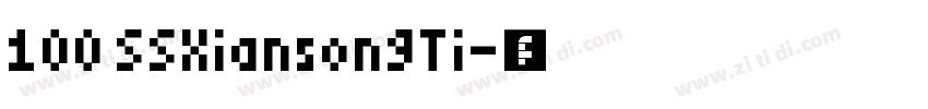 100 SSXiansongTi字体转换